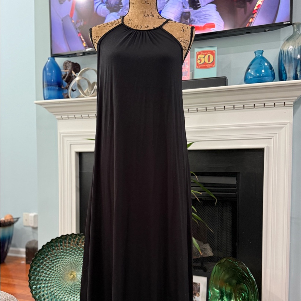 Olivia Rae Black Halter Maxi Sundress